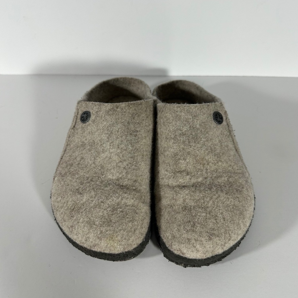 Birkenstock Zermatt Wool Felt Slippers Clogs Gray Slip On Shoes Womens size 7